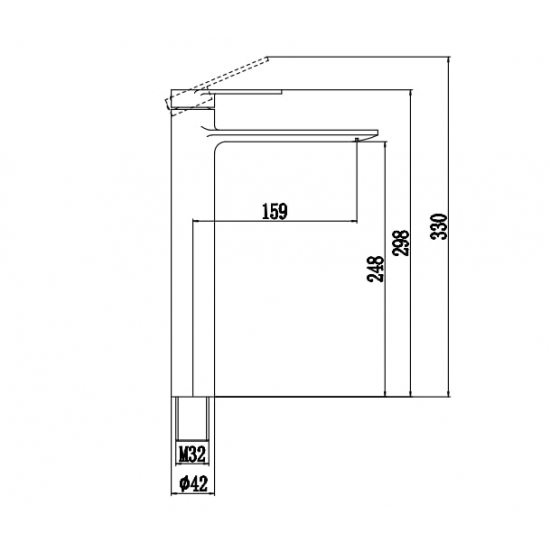 Смеситель для раковины SAVOL S-601811E хамелеон