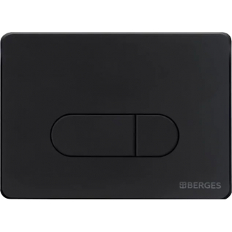 Кнопка для инсталляции BERGES NOVUM D5 Soft Touch чёрная