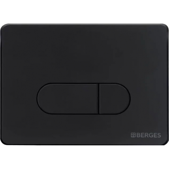 Кнопка для инсталляции BERGES NOVUM D5 Soft Touch чёрная
