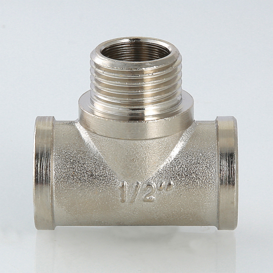 Тройник резьбовой VALTEC 1/2" х 1/2" х 1/2" вн.-нар.-вн. 15 мм VTr.132.N.0004