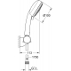 Душевой набор GROHE Tempesta Cosmopolitan 27584002 хром