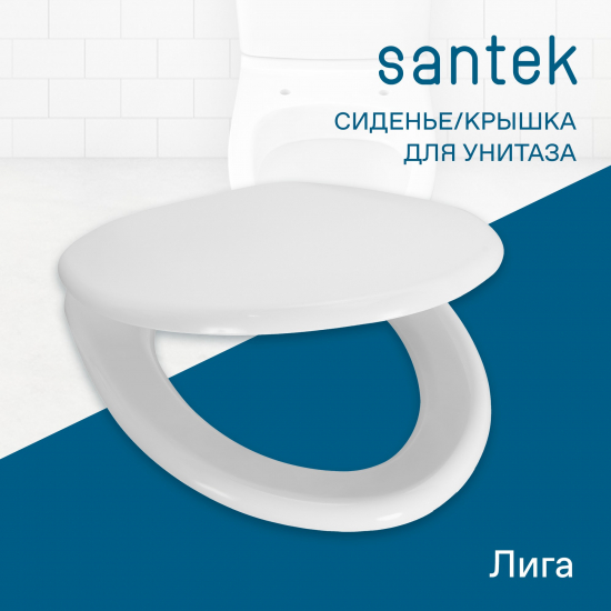 Сиденье для унитаза SANTEK Лига 1WH302199 полипропилен