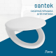 Сиденье для унитаза SANTEK Лига 1WH302199 полипропилен