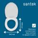 Сиденье для унитаза SANTEK Лига 1WH302199 полипропилен