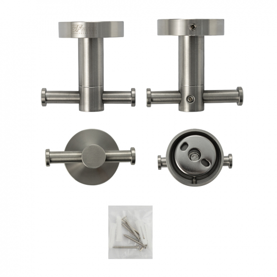 Крючок GFmark GF-80114 с 2 крючками нержавеющая сталь