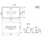 Мойка для кухни DOMACI Палермо PR-770 2 чаши 770х490 мм, серый