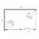 Душевой уголок BelBagno LUCE-AH-1-150/100-C-Cr стекло прозрачное, профиль хром