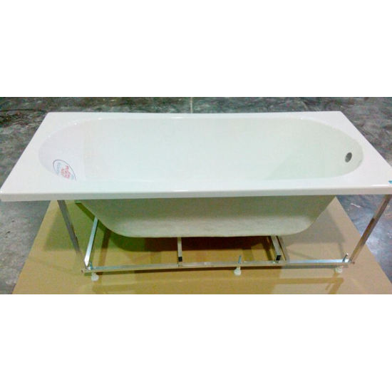 Акриловая ванна АКВАТЕК Оберон OBR160-0000039 160x70 см, с каркасом, со сливом-переливом