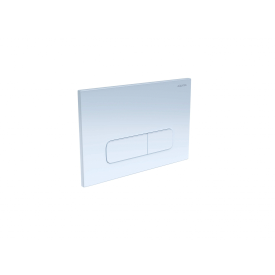 Кнопка для инсталляции AQUATEK PNS-0000006 (002AQ) белый глянец, пневматическая