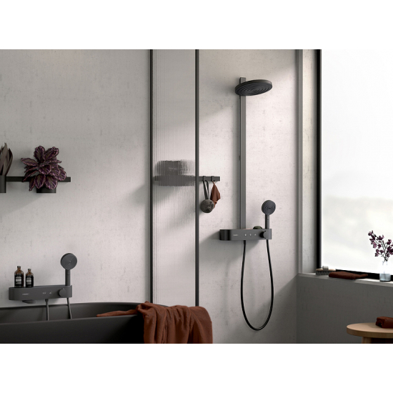 Лейка для душа HANSGROHE Pulsify 105 1jet 24120670 матовый чёрный