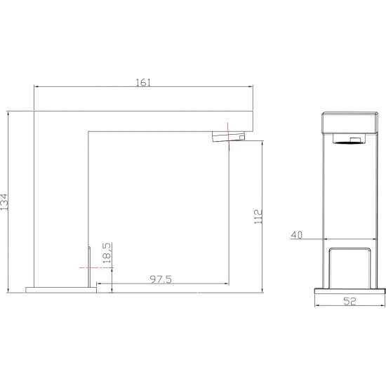 Смеситель для раковины RUSH Tinos TI3732-14 сенсорный, сатин