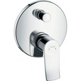 Встраиваемый смеситель для душа и ванны HANSGROHE Metris 31493000, С ВНУТРЕННЕЙ ЧАСТЬЮ, хром