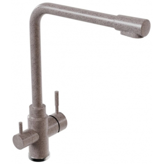 Смеситель для кухни MIXLINE ML-GS13 (302) с краном для питьевой воды, песочный