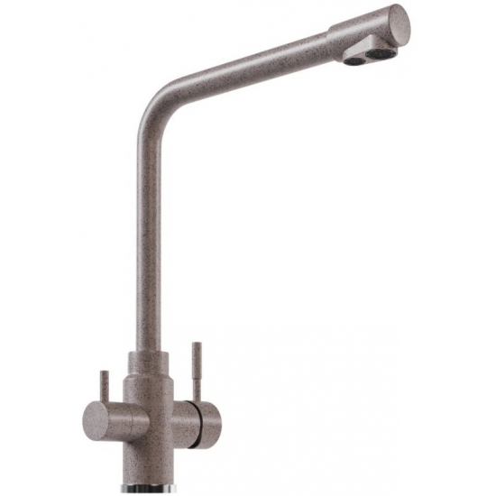 Смеситель для кухни MIXLINE ML-GS13 (302) с краном для питьевой воды, песочный