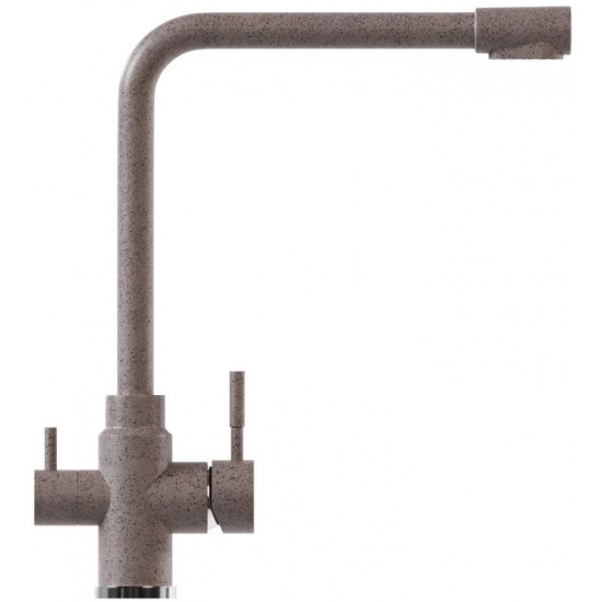 Смеситель для кухни MIXLINE ML-GS13 (302) с краном для питьевой воды, песочный