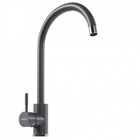 Смеситель для кухни из нержавеющей стали MIXLINE ML-GS15 (309), тёмно-серый
