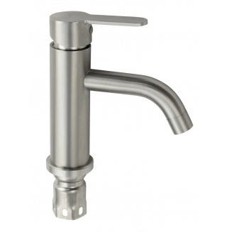 Смеситель для раковины MAGNUS 9150 из нержавеющей стали, сатин Смеситель для раковины MAGNUS 9150 из нержавеющей стали, сатин