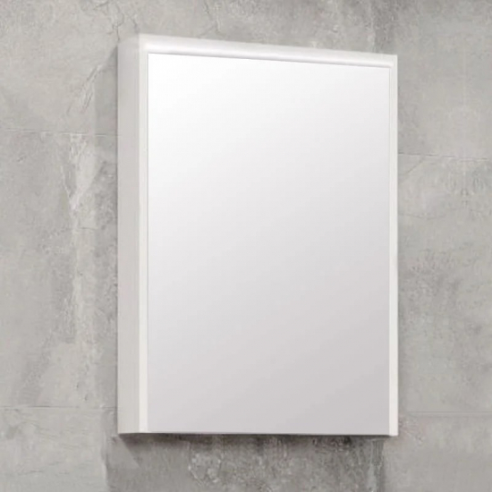 Зеркало-шкаф АКВАТОН Стоун 60 белый, с подсветкой