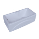 Акриловая ванна АКВАТЕК Феникс FEN180-0000083 180x85 см, с каркасом со сливом-переливом