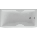Акриловая ванна АКВАТЕК Феникс FEN160-0000006 160x75 см, с каркасом со сливом-переливом
