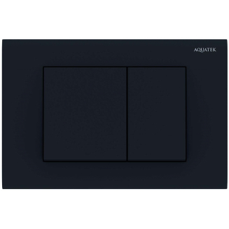 Кнопка для инсталляции AQUATEK PNS-0000005 (001DQ) чёрный матовый, пневматическая