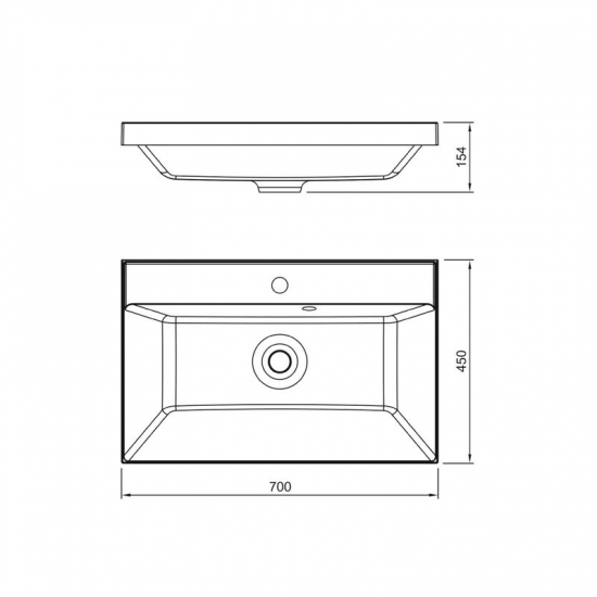 Тумба с раковиной STYLE LINE Манхэттен 70 Plus олива, раковина Asti 70 антрацит