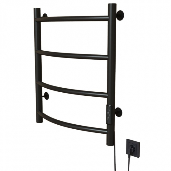 Полотенцесушитель электрический MIXLINE Capella 60x50 201 Вт, чёрный