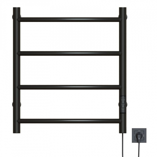 Полотенцесушитель электрический MIXLINE Capella 60x50 201 Вт, чёрный