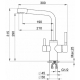 Смеситель для кухни с подключением к фильтру с питьевой водой GRANULA 2015 шварц