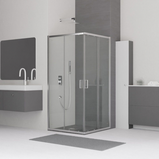 Душевой уголок RGW Classic CL-34 100x100 стекло прозрачное, профиль хром
