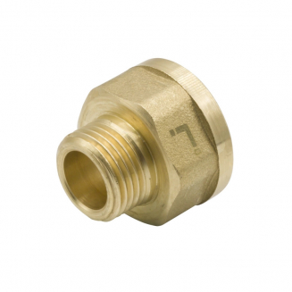 Переходник резьбовой LEXLINE 3/4" x 1/2" латунный 20-15 мм