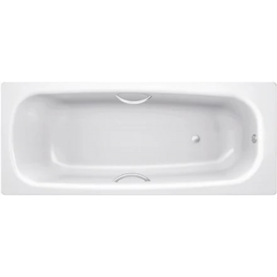 Ванна стальная BLB Universal HG 150x75 см, толщина 3.5 мм, с отверстиями для ручек, с ножками