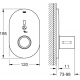 Термостатический смеситель встраиваемый GROHE Eurosmart Cosmopolitan E Special 36456000 для душа