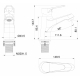 Смеситель для раковины WONZON & WOGHAND WW-A40212-BG, брашированное золото