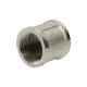 Муфта резьбовая VRT 3/4" x 3/4" латунная 20 мм, никель