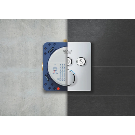 Термостатический смеситель встраиваемый GROHE Grohtherm SmartControl 29126000 для душа, хром