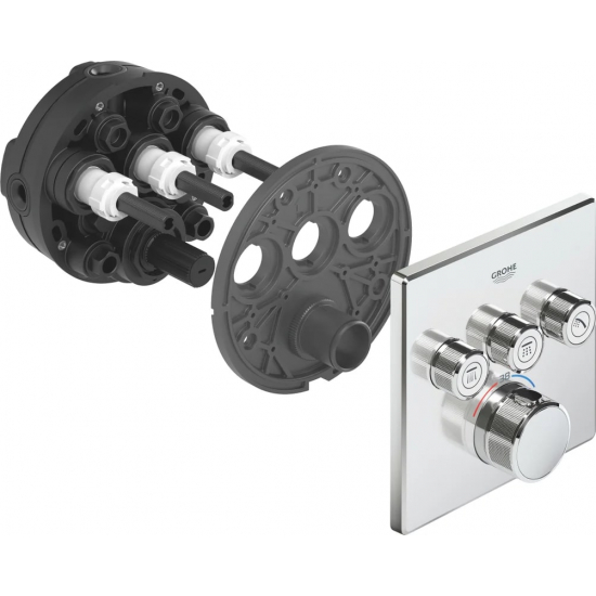 Термостатический смеситель встраиваемый GROHE Grohtherm SmartControl 29126000 для душа, хром