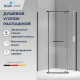 Душевой уголок RGW Passage PA-83-B 90x90 стекло прозрачное, профиль чёрный