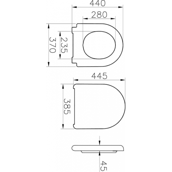 Сиденье для унитаза VITRA Liquid 137-003-009 с микролифтом