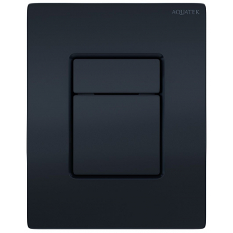Кнопка для инсталляции AQUATEK PNN-0000005 (025DQ) чёрный матовый, пневматическая