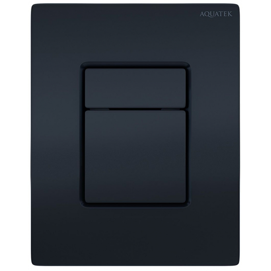 Кнопка для инсталляции AQUATEK PNN-0000005 (025DQ) чёрный матовый, пневматическая