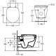 Унитаз подвесной IDEAL STANDART Connect W941102 сиденье микролифт