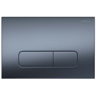 Кнопка для инсталляции AQUATEK KDI-0000034 (002C-1) оружейная сталь, клавиши прямоугольные