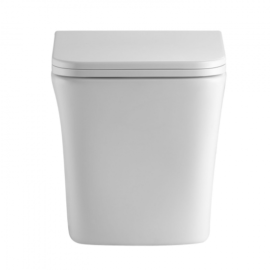 Унитаз подвесной HOLLER Vessel, сиденье микролифт, безободковый, белый глянец