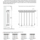 Радиатор алюминиевый РУССКИЙ РАДИАТОР Фрегат 500/80  1 секция