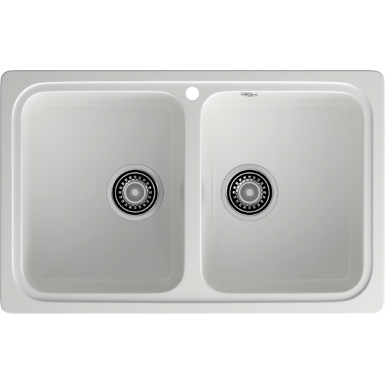 Мойка для кухни SANTREK AQUA PRO Boxy SA-S780K 2 чаши 786х500 мм, иней