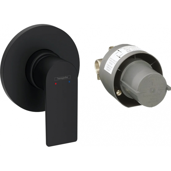 Встраиваемый смеситель для душа и ванны HANSGROHE Rebris E 72658670 С ВНУТРЕННЕЙ ЧАСТЬЮ, чёрный 