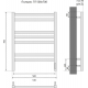 Полотенцесушитель электрический АКВАТЕК Поларис П7 50x70 хром