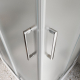 Душевой уголок BelBagno LUCE-AH-2-100/80-P-Cr стекло рифлёное, профиль хром