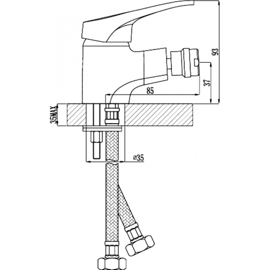 Смесители для биде ROSSINKA B35-51